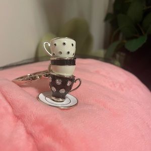 Kate Spade Tea Cup Keychain